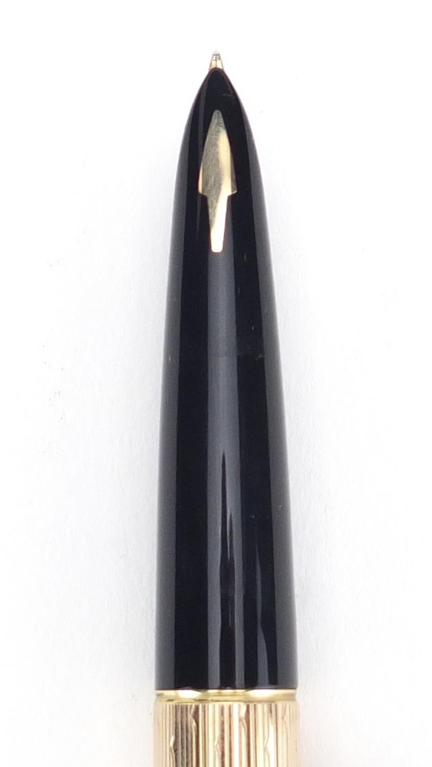 Parker 61 9ct gold fountain pen with case, 21.9g :For Further Condition Reports Please Visit Our - Image 3 of 5