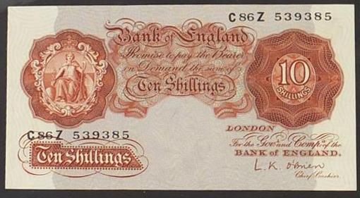 Good collection of Bank of England bank notes including Cashiers Cyril Patrick Mahon, Basil Gage - Image 13 of 20