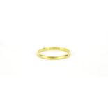 22ct gold wedding band, size S, 2.2g :For Further Condition Reports Please Visit Our Website.