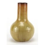 Poole pottery bottle vase by Guy Sydenham, impressed factory marks and initials to the base, 18cm