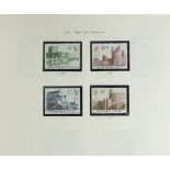 Predominantly mint unused stamps arranged in three albums including five pound, two pound, one pound