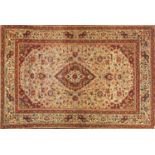 Rectangular Persian Tehran rug, 154cm x 108cm :For Further Condition Reports Please Visit Our