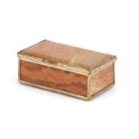 Antique hardstone casket with gold coloured metal mounts, 8.5cm wide :For Further Condition