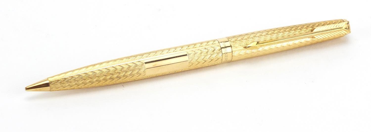 Parker 61 18ct gold propelling pencil with fitted case and box, 30.4g :For Further Condition Reports - Image 3 of 7