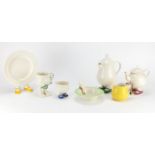 Carlton Ware including Walking Ware jug, cups and a plate, the largest 22.5cm high : For Further