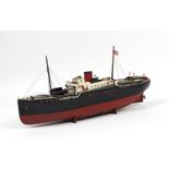 Large Live steam model lifeboat, Sussex Maid, 90cm in length :For Further Condition Reports Please