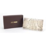 Silvano Biagini python skin purse with box, 19cm wide :For Further Condition Reports Please Visit