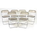 Set of six Vintage Castelli Plia chairs, designed by Giancarlo Piretti, each 76cm high :For