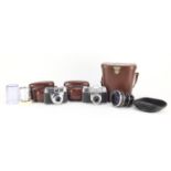 Cameras and accessories including a Voigtlander Zoomar lens and Kodak Retina Reflex :For Further