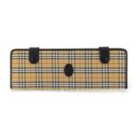 Burberry leather and tartan tie case, 42.5cm high :For Further Condition Reports Please Visit Our