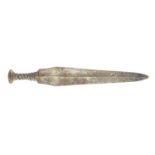 Islamic patinated bronze short sword, 36.5cm in length :For Further Condition Reports Please Visit