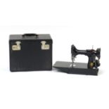 Singer Featherweight sewing machine with case and accessories, model 221 :For Further Condition