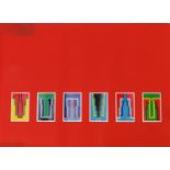 Robyn Denny - Six Miniatures, screen print in colour, published for PSA Supplies Division by