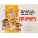 Vintage Raiders of the Lost Ark UK quad film poster :For Further Condition Reports Please Visit