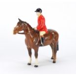Beswick huntsman on horseback, 21cm high :For Further Condition Reports Please Visit Our Website.
