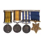 Victorian British Military medal group awarded to J SMITH, HMS Himalaya including the South Africa