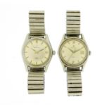 Two vintage gentleman's Certina DS wristwatches, each 3.5cm in diameter :For Further Condition