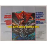 Vintage James Bond 007 The Spy Who Loved Me UK quad film poster, printed by Lonsdale and Bartholomew