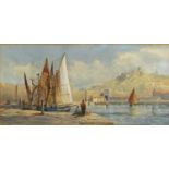 Agnes Turner - Ancona, watercolour, inscribed A R Whibley & Son label verso, mounted and framed,