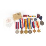 British Military World War I and World War II medal group including a trio awarded to 1953CPL.S.