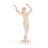 Wallendorf figurine of a nude female, numbered 1553, 23cm high :For Further Condition Reports Please