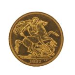 Queen Victoria 1887 double sovereign :For Further Condition Reports Please Visit Our Website.