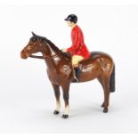 Beswick huntsman on horseback, 21cm high :For Further Condition Reports Please Visit Our Website.