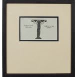 Eric Gill - The Game, a monthly magazine volume VI, wood engraving, details verso, mounted and