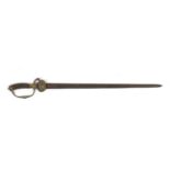 19th century Military interest Cutlass sword with horn handle, 75cm in length :For Further Condition