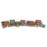 Vintage and later die cast vehicles with boxes comprising Siku, Corgi, Dinky Toys and Matchbox :