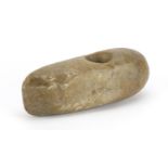 Antique carved stone axe head, 23cm in length :For Further Condition Reports Please Visit Our
