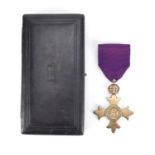 Silver gilt OBE housed in a fitted silk and velvet lined leather case :For Further Condition Reports