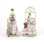 Two Royal Worcester figurines from The Victorian Lady's Series comprising Louisa and Rebecca, the