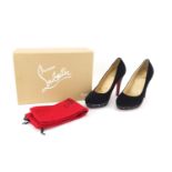 Pair of high heels with box stating Christian Louboutin , size 38 :For Further Condition Reports
