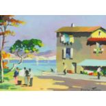 Cecil Rochfort D'Oyly John - French Riviera, Eden Roe on way to Monte Carlo, oil on canvas,