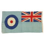 British Military RAF flag with Porter Bros label, 175cm x 89cm :For Further Condition Reports Please