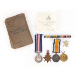 British Military World War I medal group relating to REGINALD BURTON MASE, including the Mons star