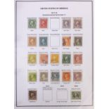 Collection of 19th century and later United States of America stamps, arranged in albums including