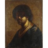 Head and shoulders portrait of a man, Old Master oil on canvas, unframed 74.5cm x 58.5cm :For