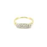 18ct gold diamond cluster ring, size M, 2.0g :For Further Condition Reports Please Visit Our