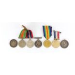 British Military medals and two sports medals including a World War I pair awarded to 40650.2.A.M.