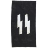 German Military interest SS design flag, 141cm x 76cm :For Further Condition Reports Please Visit