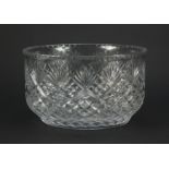 Large good quality cut crystal centre bowl, 30cm in diameter :For Further Condition Reports Please
