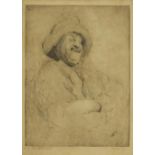 The Jolly Dutchman, 19th century etching, bearing an indistinct signature, framed, 34cm x 24.5cm :