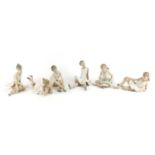 Six Nao ballerina figurines, the largest 22cm in length :For Further Condition Reports Please