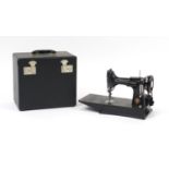 Singer Featherweight sewing machine with case, model 221 :For Further Condition Reports Please Visit