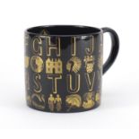 Wedgwood alphabet mug designed by Eric Ravilious, 8cm high :For Further Condition Reports Please