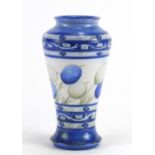 William Moorcroft pottery vase hand painted in the Honesty pattern, painted and impressed marks to