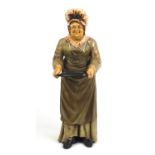 Novelty fibre glass old lady dumbwaiter, 102cm high :For Further Condition Reports Please Visit