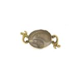 Victorian unmarked gold mourning pendant, 5cm in length, 12.4g :For Further Condition Reports Please